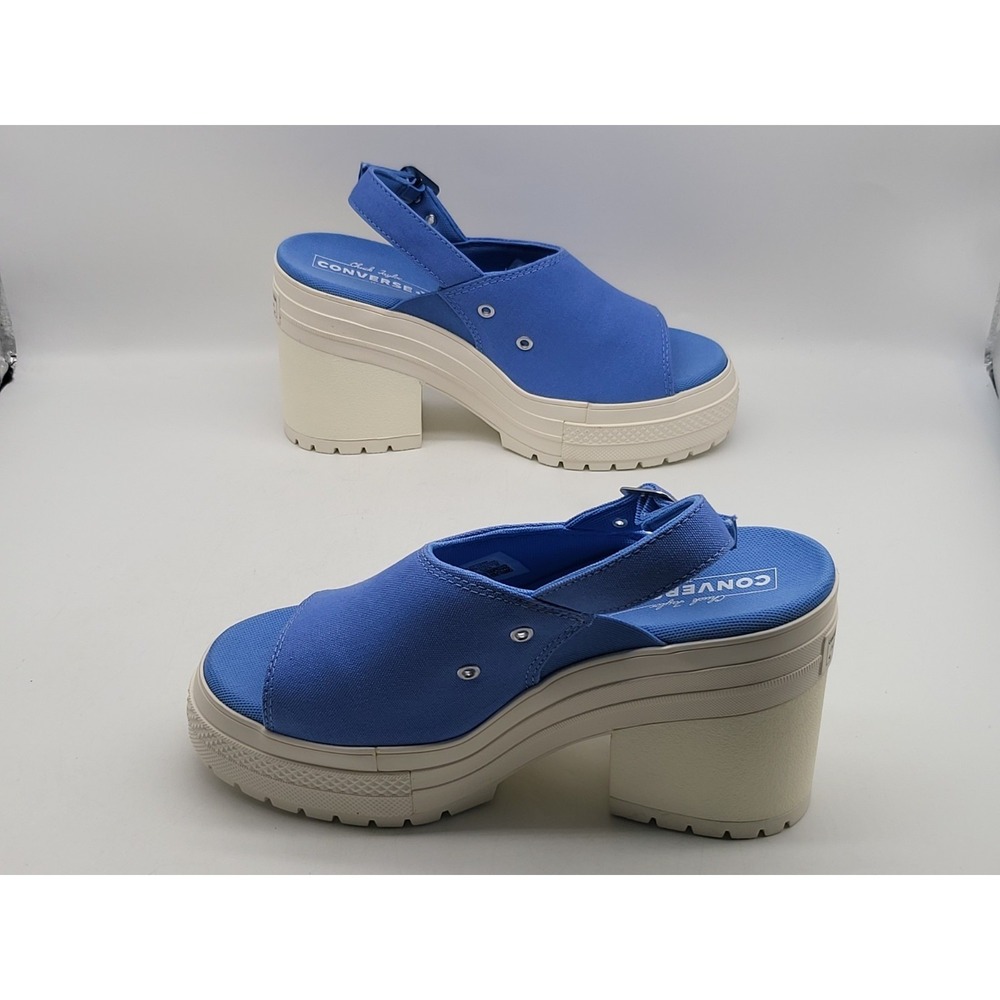 Converse Chuck 70 De Luxe Womens 6.5 Blue Sandal Platform Chunky Heel A13810F - Picture 3 of 9